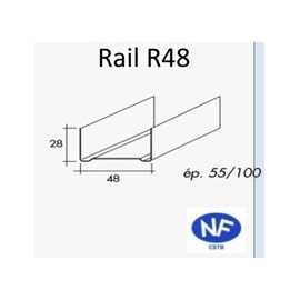 Rail pour ossature métallique